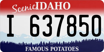 ID license plate I637850
