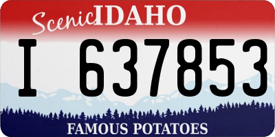 ID license plate I637853
