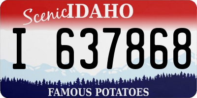 ID license plate I637868