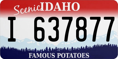 ID license plate I637877