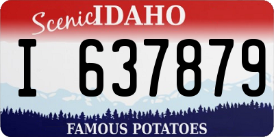 ID license plate I637879