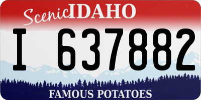 ID license plate I637882