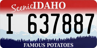 ID license plate I637887