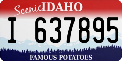 ID license plate I637895