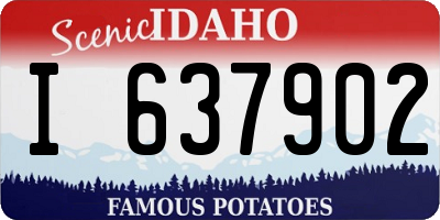 ID license plate I637902