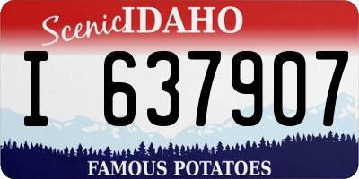 ID license plate I637907