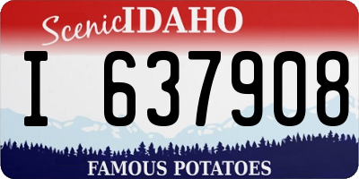 ID license plate I637908