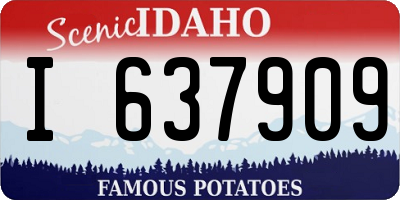 ID license plate I637909