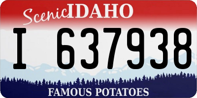 ID license plate I637938