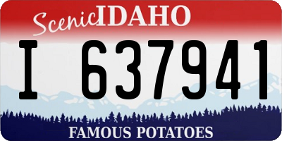 ID license plate I637941
