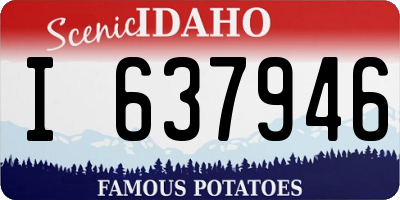 ID license plate I637946