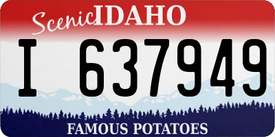 ID license plate I637949