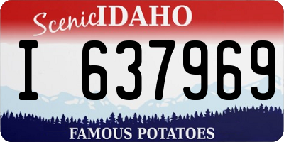 ID license plate I637969