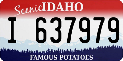 ID license plate I637979