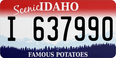 ID license plate I637990