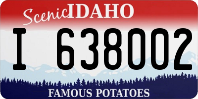 ID license plate I638002