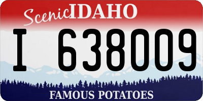 ID license plate I638009