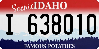 ID license plate I638010