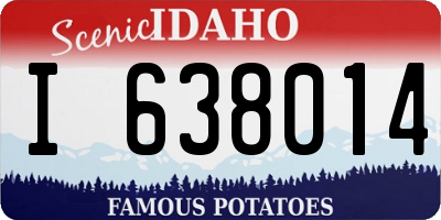 ID license plate I638014