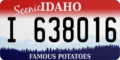 ID license plate I638016
