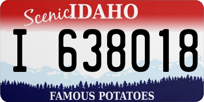 ID license plate I638018