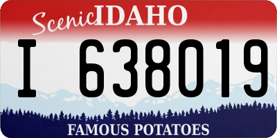 ID license plate I638019