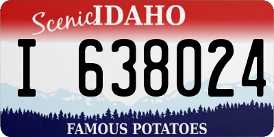 ID license plate I638024