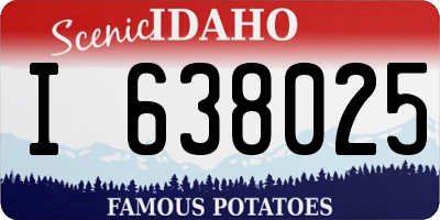 ID license plate I638025