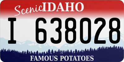 ID license plate I638028