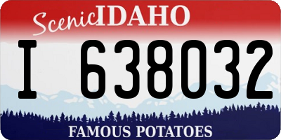 ID license plate I638032