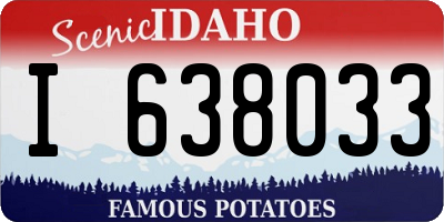 ID license plate I638033