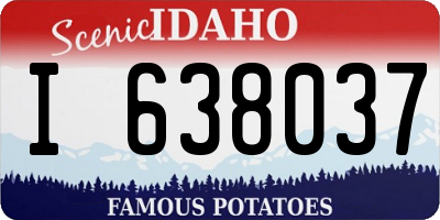 ID license plate I638037
