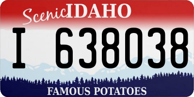 ID license plate I638038