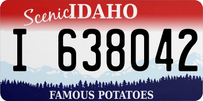 ID license plate I638042