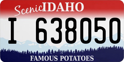 ID license plate I638050