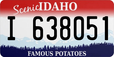 ID license plate I638051