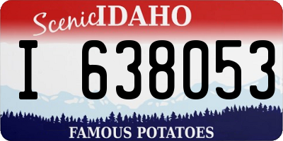 ID license plate I638053