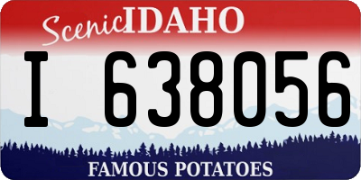ID license plate I638056