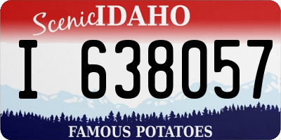 ID license plate I638057