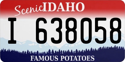 ID license plate I638058