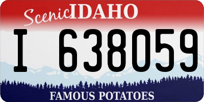 ID license plate I638059