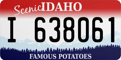 ID license plate I638061