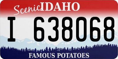 ID license plate I638068