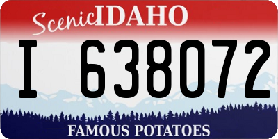ID license plate I638072