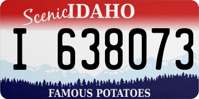 ID license plate I638073