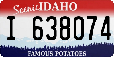 ID license plate I638074