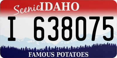 ID license plate I638075
