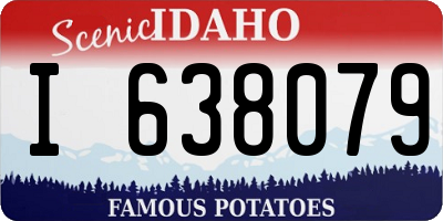 ID license plate I638079