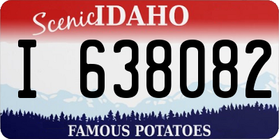 ID license plate I638082