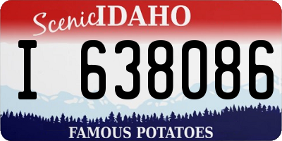 ID license plate I638086